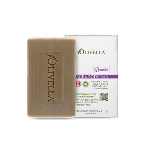 Saponetta alla Lavanda viso e corpo olio di oliva 150gr - Olivella