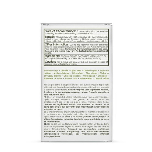 Saponetta Verbena viso e corpo olio di oliva 150gr - Olivella