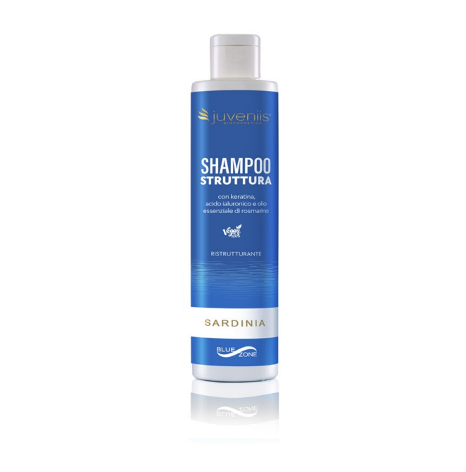 Shampoo Ristrutturante per Capelli Deboli - Keratina  Rosmarino 250 ml